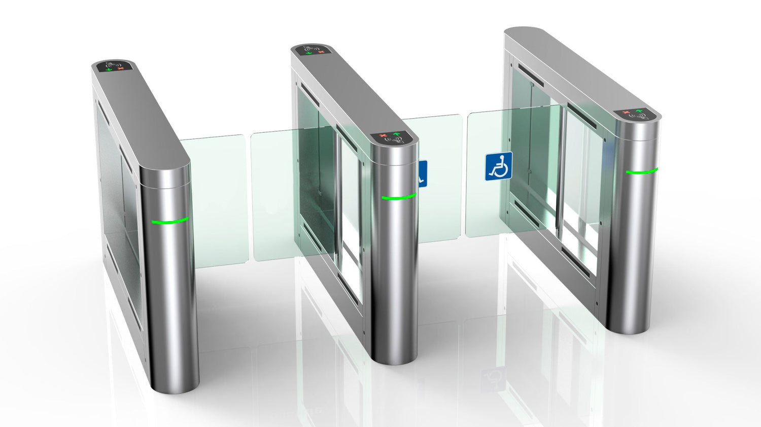 ATRIA Access control Speed Turnstile | Dual Gate | CX-ATR-D-2W