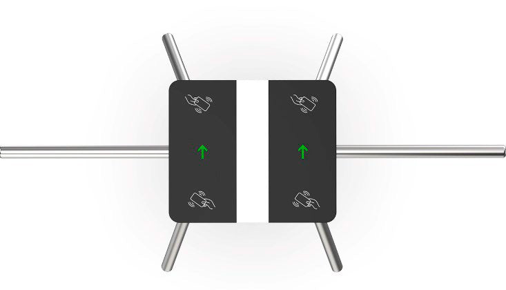 Andromeda 50 Access control Turnstile Tripod | Dual Sided | CX-AND-50-DS
