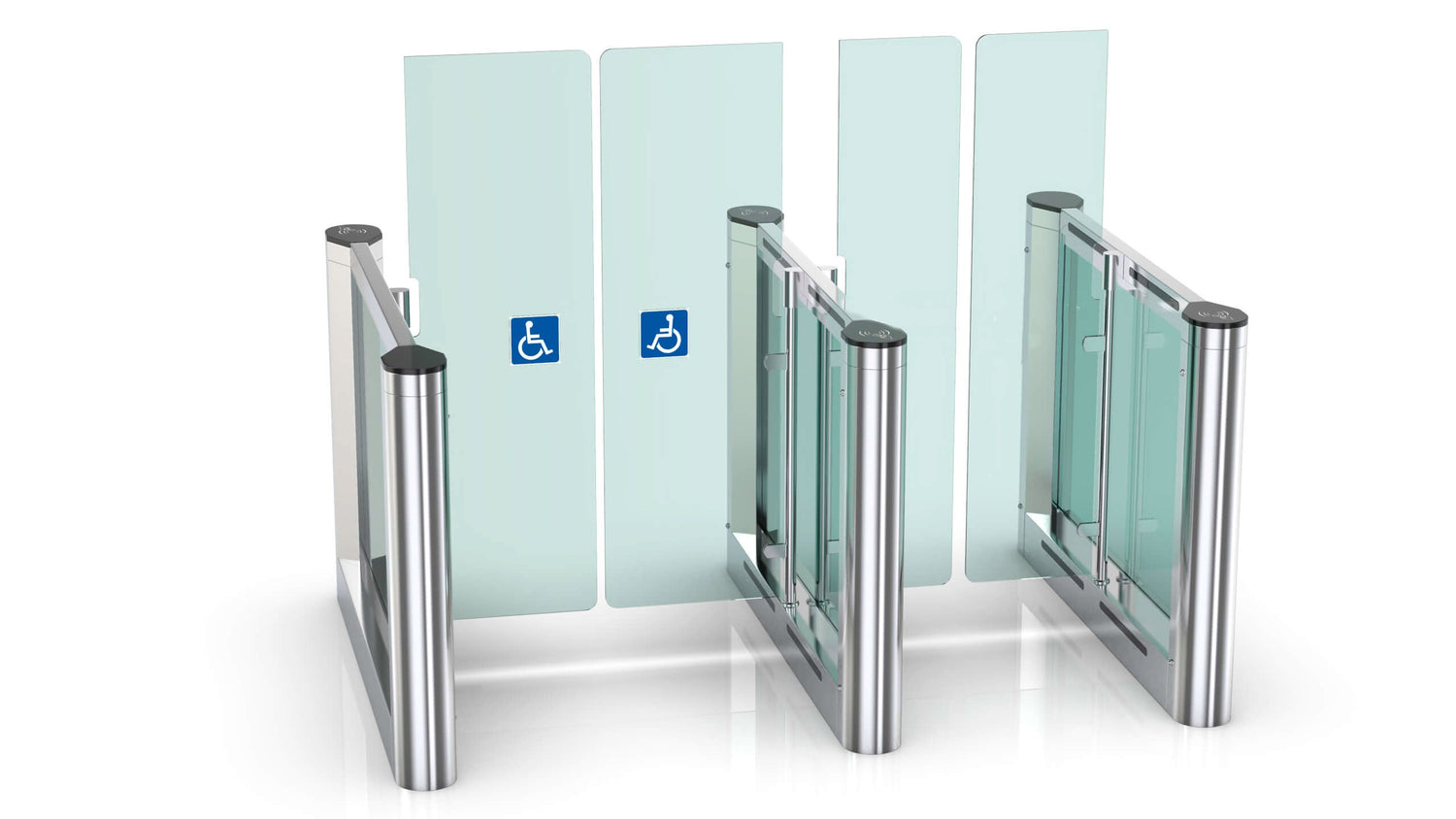 NAOS Access control Speed Turnstile | Dual Gate | CX-NAO-9000-2W