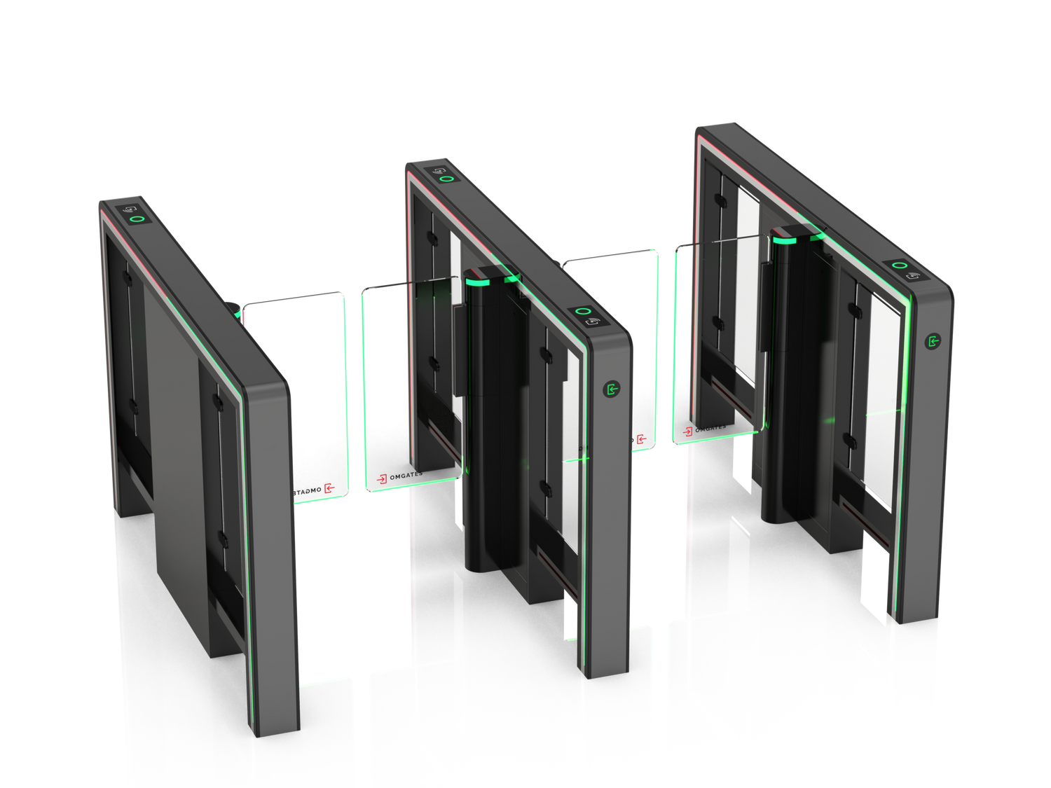 OMGates Vega Speed Gate | 2 Lanes | Internal | OMGVEG2LN