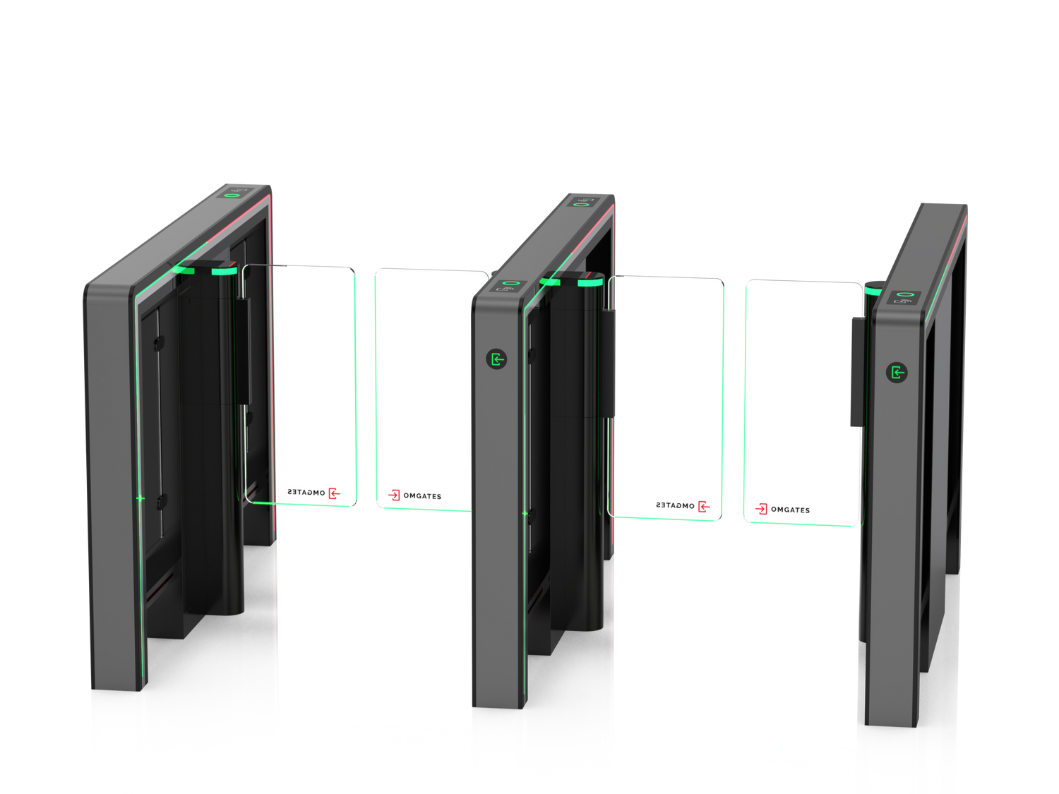 OMGates Vega Speed Gate | 2 Lanes | Internal | OMGVEG2LN