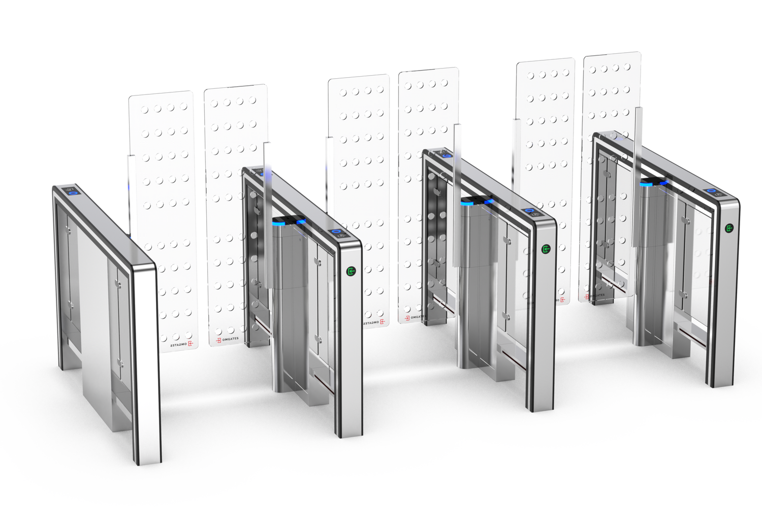 OMGates Vega Speed Gate | 3 Lane | External | OMGVEG3LNEXT