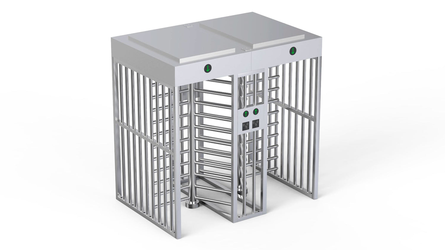 SUN Access control Full Height Blue Turnstile | Double Door | CX-SUN-402FS-BL