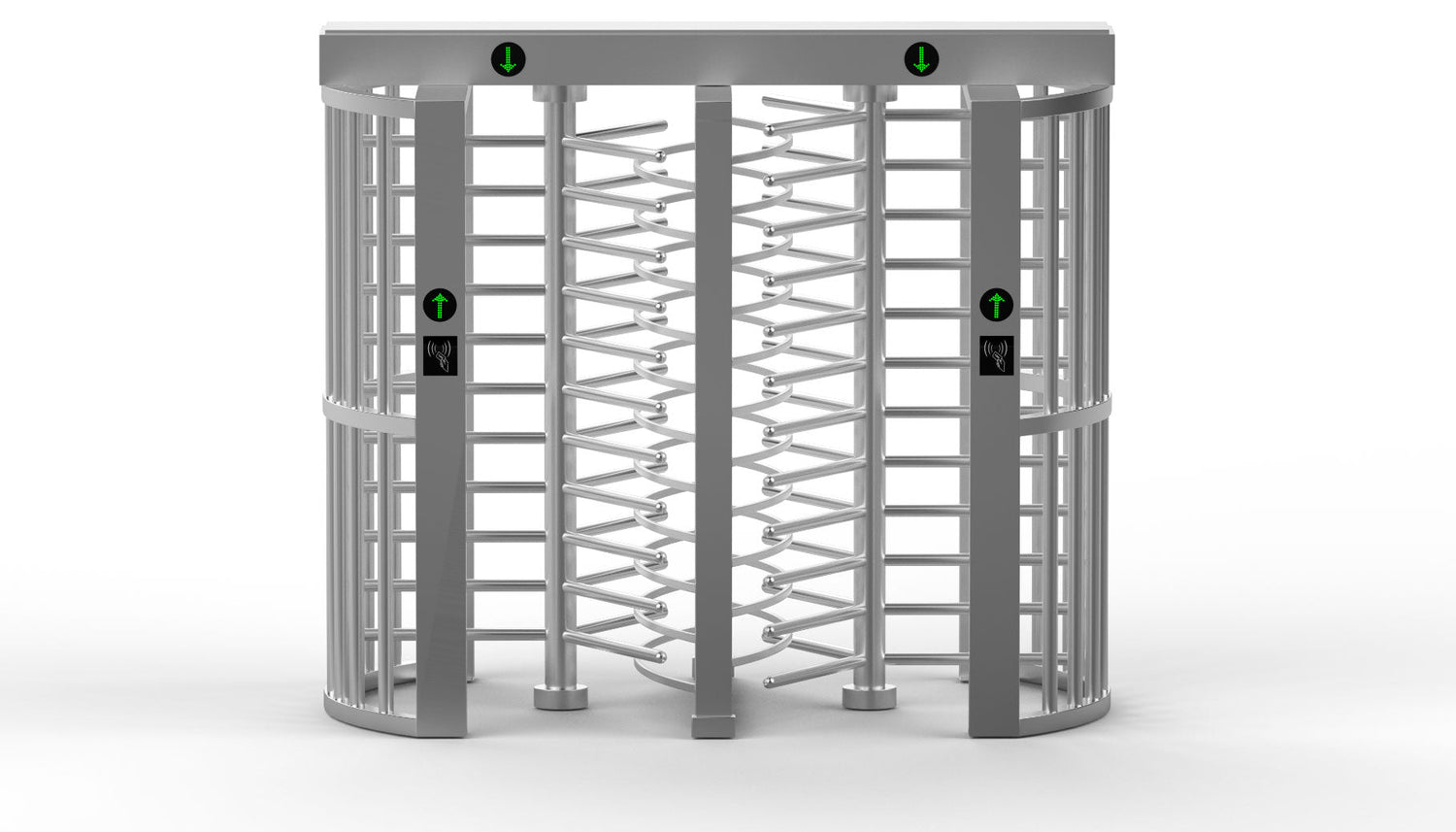 SUN Access control Full Height Black Turnstile | Double Door | CX-SUN-412-B