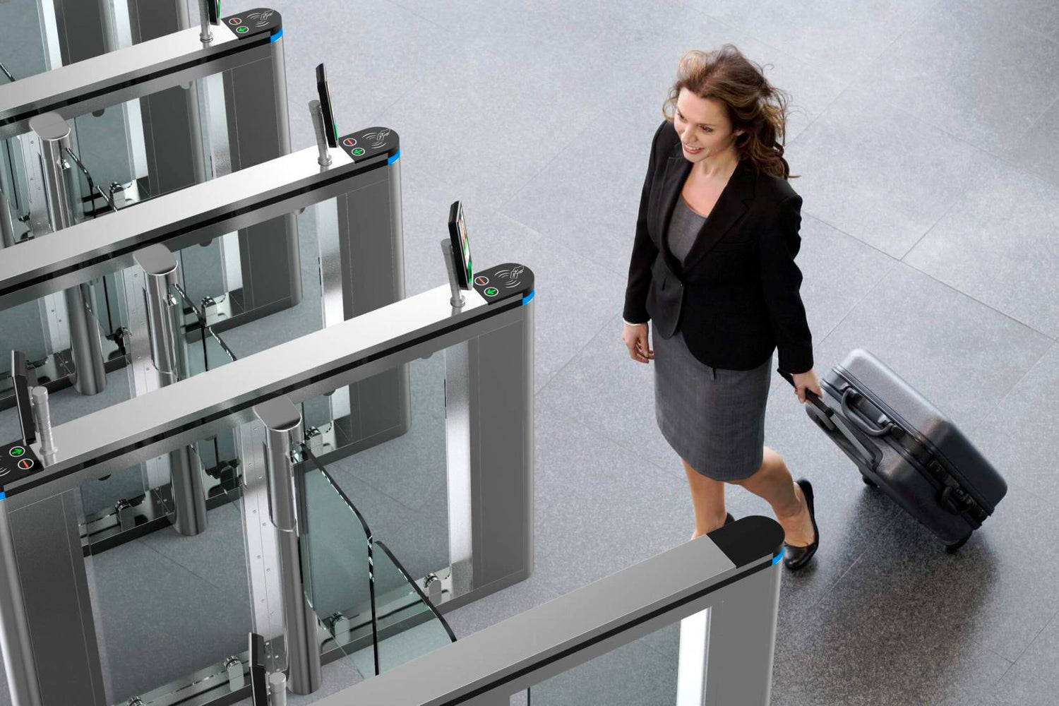 VEGA Access Control Speed Turnstile | Two Pedestrian Lanes