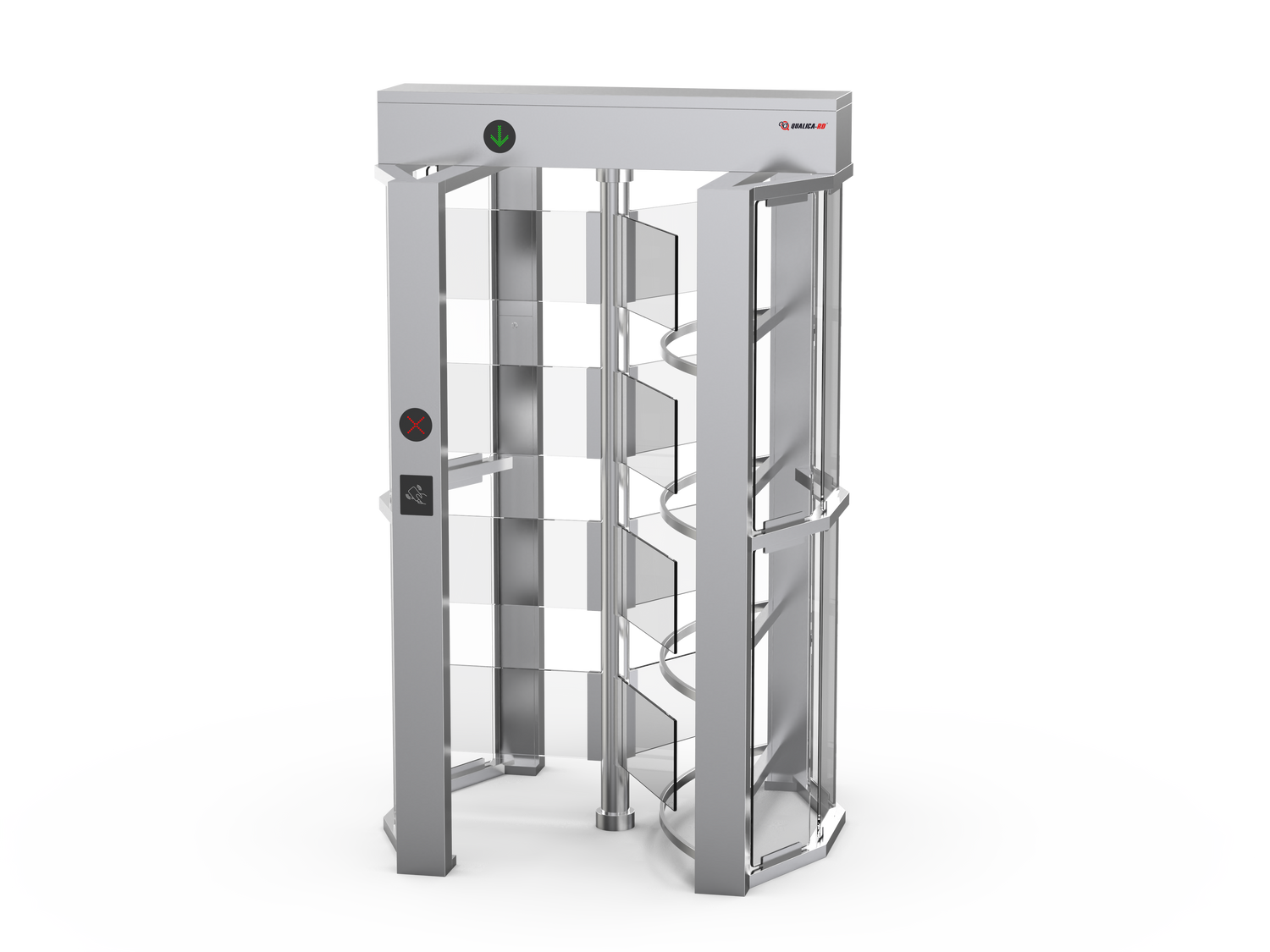 SUN Access control Full Height Glass Turnstile | Single Door | CX-SUN-401G