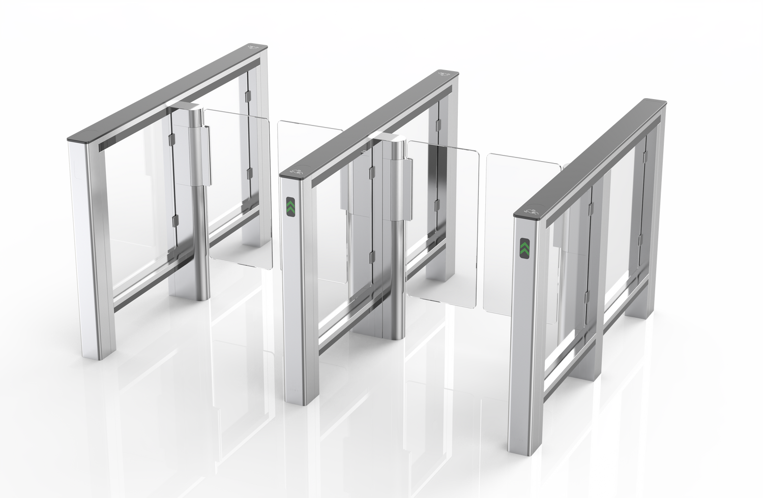 DELTA Black Access control Speed Turnstile | Dual Gate | CX-DEL-B-2W