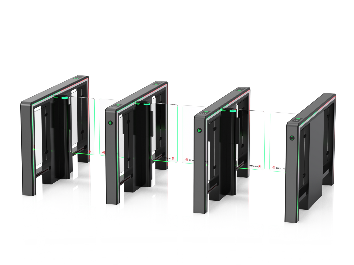 OMGates Vega Speed Gate | 3 Lanes | Internal | OMGVEG3LN