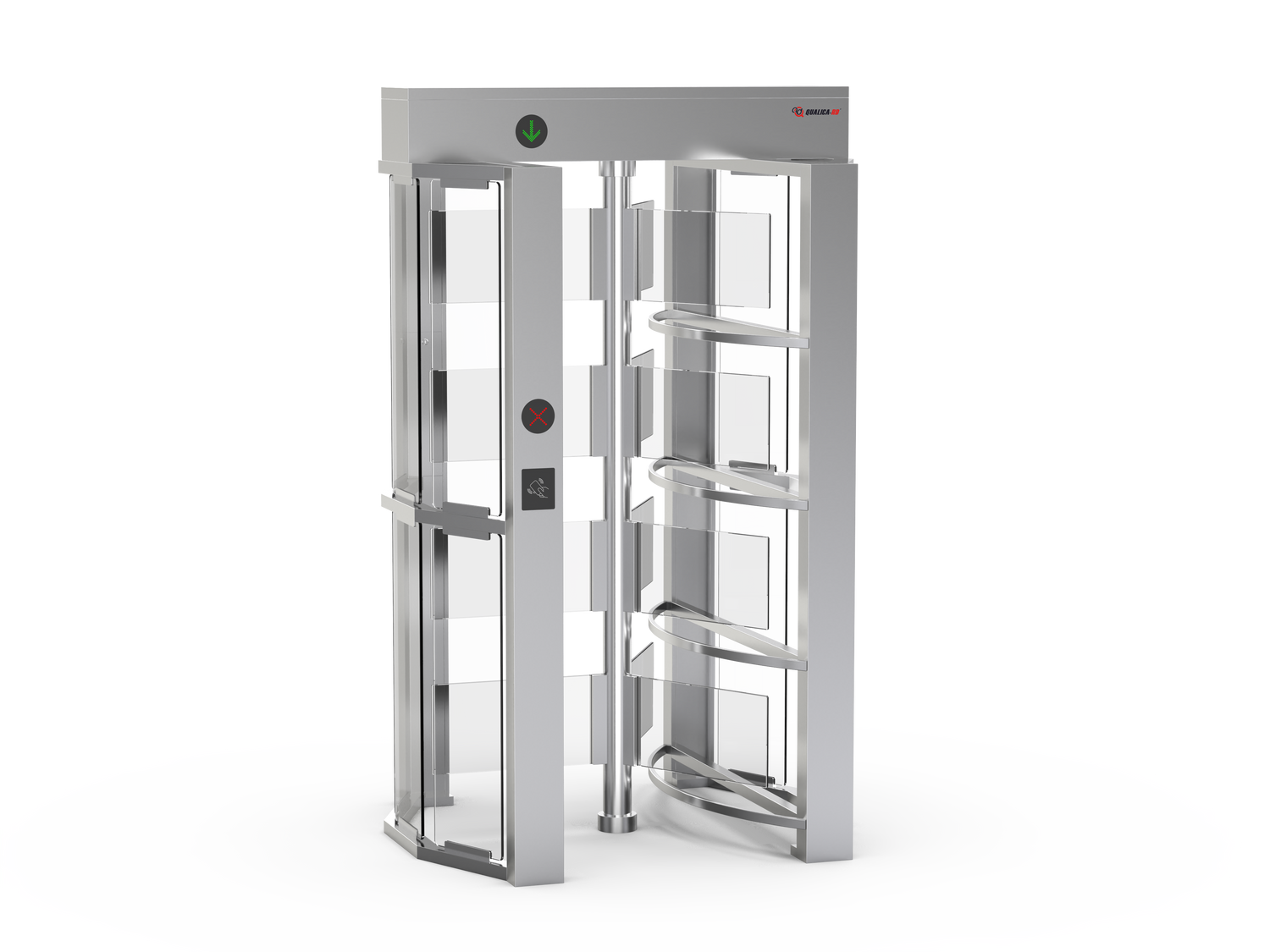 SUN Access control Full Height Glass Turnstile | Single Door | CX-SUN-401G