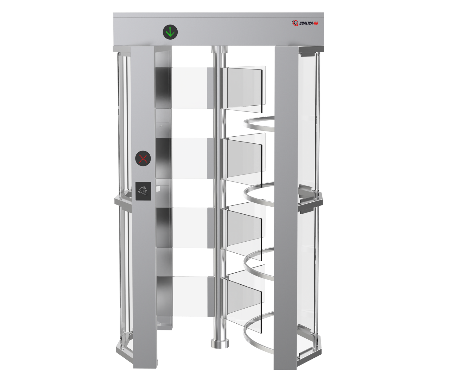 SUN Access control Full Height Glass Turnstile | Single Door | CX-SUN-401G